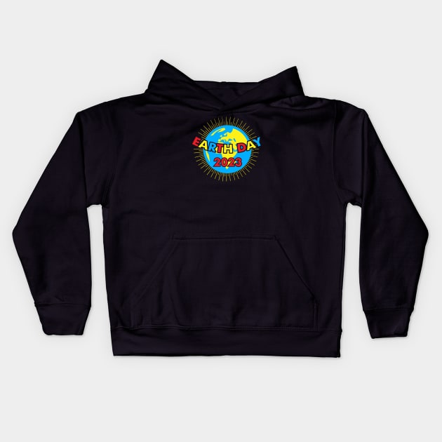 Celebrate the Earth Day 2023 Kids Hoodie by jazzworldquest